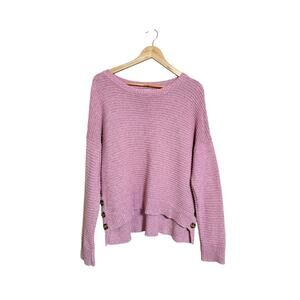 Joie Women’s Long Sleeve Pink Knit Pullover Sweater Size Large